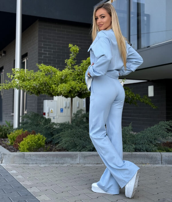 Helesinine 2-osaline puuvillane vabaajakomplekt