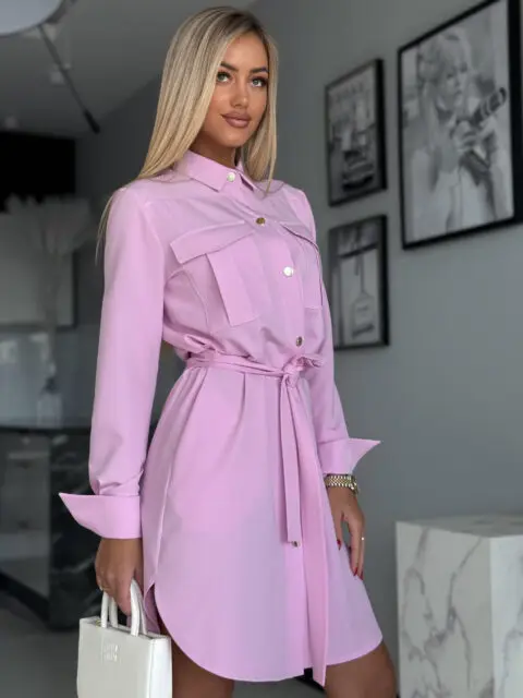 Heleroosa pikkade varrukatega särkkleit