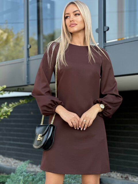 Pruun kleit tagant nööpidega